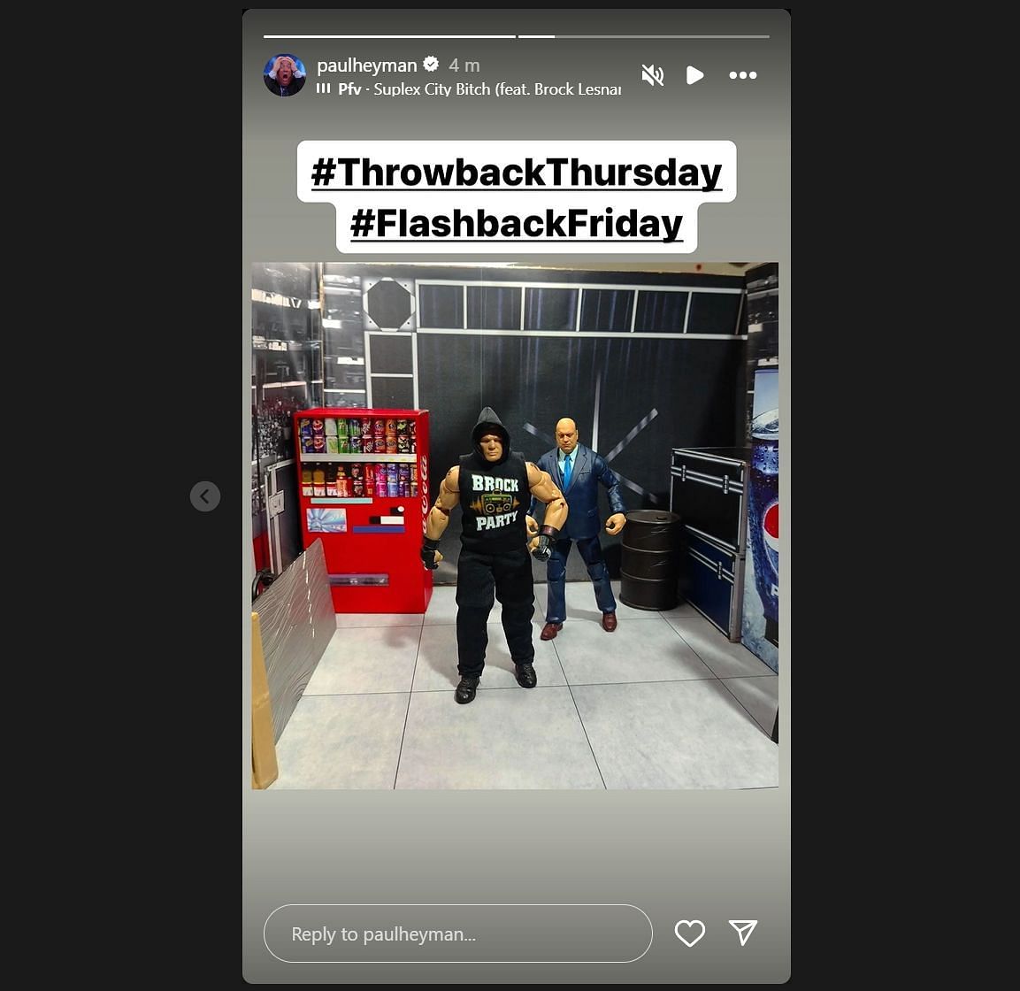 Paul Heyman's Instagram story